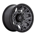 FUEL 1PC D825 TRACTION MATTE GUNMETAL W/ BLACK RING 9x20 8x180 ET1 CB124.2 Must