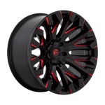 FUEL 1PC D829 QUAKE GLOSS BLACK MILLED RED TINT 10x20 6x139.7 ET-18 CB106.1 Other