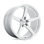 OHM AMP SILVER MACHINED 10.5x22 5x120 ET30 CB64.15 Hall / Hõbedane