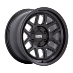 KMC KM446 MESA FORGED MONOBLOCK SATIN BLACK 8.5x17 6x139.7 ET-10 CB106.1 Must