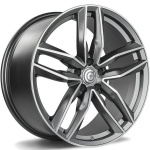 Carbonado Style Matt Anthracite Front Polished 8.5x19 5x112 ET35 CB66.5 Kroom / Poleeritud