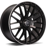 Carbonado Dark Deep Matt Black Lip Polished 8x18 5x112 ET35 CB66.5 Other