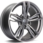 Carbonado Dynamite Matt Anthracite Front Polished 8.5x18 5x120 ET30 CB72.6 Kroom / Poleeritud