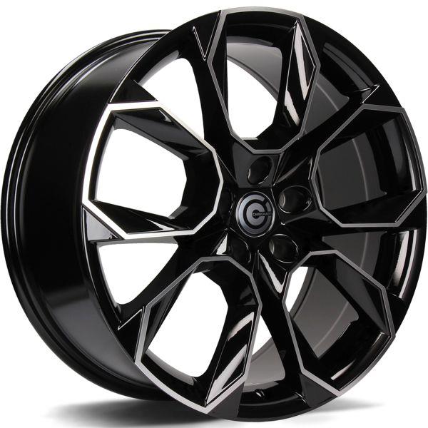 statusfalgar-8524-3 Carbonado Beast Black Front Polished 8.5x19 5x112 ET43 CB57.1 Other - Image 1