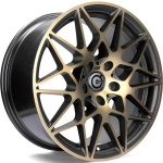 Carbonado Crazy Black Glossy Gold Front 8.5x19 5x120 ET35 CB72.6 Other