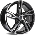 Carbonado Punch Black Front Polished 8x18 5x108 ET45 CB67.1 Other