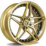 seventy9 SV-AR Gold Black lip milled black 9.5x19 5x120 ET35 CB74.1 Kuldne / Pronks