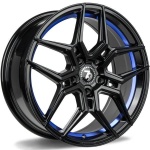seventy9 SV-B Black glossy blue inner lip 9.5x19 5x120 ET38 CB74.1 Must