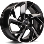 Carbonado Nantes Black Front Polished 6.5x15 4x108 ET25 CB65.1 Other