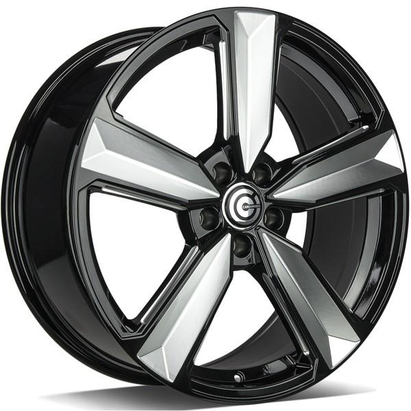 statusfalgar-8796 Carbonado Blast Black front polished edges polished 8.5x20 5x112 ET30 CB66.5 Other - Pilt 1