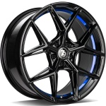 seventy9 SCF-B Black glossy blue inner lip 9x18 5x120 ET35 CB72.6 Must