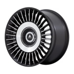 ASANTI BLACK ABL-40 TIARA SATIN BLACK BRIGHT MACH FACE 10.5x22 ET45 CB72.56 Must