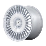 ASANTI BLACK ABL-40 TIARA GLOSS SILVER BRIGHT MACH FACE 9x22 ET15 CB74.1 Hall / Hõbedane