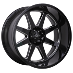 DIRT A.T D65 Glossblack 12x22 ET-44 CB106.1 Must