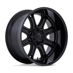 FUEL 1PC DARKSTAR MATTE BLACK W/ GLOSS BLACK LIP 9x20 ET1 CB106.1 Must