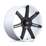 ROTIFORM 1PC FRA GLOSS WHITE W/ M-BLACK SPOKES 12x22 5x130 ET60 CB71.5 Must