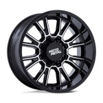 MOTO METAL MO810 LEGACY GLOSS BLACK MACHINED 9x18 ET1 CB78.1 Must