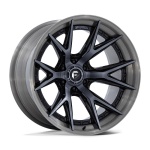 FUEL 1PC FC402 CATALYST GLOSS BLACK BRUSHED DARK TINT 12x24 6x139.7 ET-44 CB106.1 Must