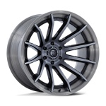FUEL 1PC FC403 BURN GLOSS BLACK BRUSHED DARK TINT 9x20 6x135 ET1 CB87.1 Must