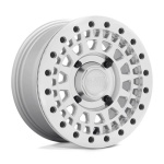 Black Rhino Powersports PARKER UTV BEADLOCK SILVER W/ MIRROR CUT FACE 7x14 4x110 ET51 CB80.2 Hall / Hõbedane