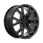 Performance Replicas PR199 GLOSS BLACK MILLED 10x26 6x139.7 ET31 CB78.1 Must