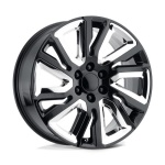 Performance Replicas PR202 GLOSS BLACK W/ CHR ACC 9x22 6x139.7 ET28 CB78.1 Must