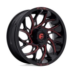 FUEL UTV D779 RUNNER UTV GLOSS BLACK MILLED CANDY RED 7x18 4x156 ET13 CB132 Other
