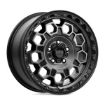 KMC KM545 TREK SATIN BLACK W/ GRAY TINT 8x17 5x108 ET38 CB72.56 Must