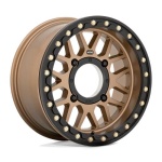 KMC Powersports KS235 GRENADE BEADLOCK SATIN BRONZE 7x15 4x156 ET10 CB115.1 Kuldne / Pronks