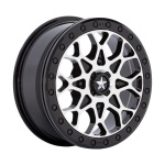 MSA OFFROAD WHEELS M48 PORTAL BEADLOCK GLOSS BLACK MACHINED W GB RING 6x15 4x110 ET38 CB86 Must