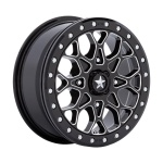 MSA OFFROAD WHEELS M48 PORTAL BEADLOCK GLOSS BLACK MILLED W/ GB RING 6x15 4x137 ET38 CB96 Must