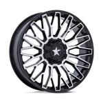 MSA OFFROAD WHEELS M50 CLUBBER GLOSS BLACK MACHINED 7x24 ET0 CB110.1 Must