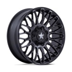 MSA OFFROAD WHEELS M50 CLUBBER MATTE BLACK DDT 7x22 ET0 CB110.1 Must
