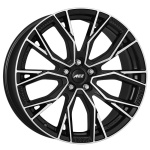 AEZ Toronto dark 8x18 5x112 ET44 CB57.1 Black/polished