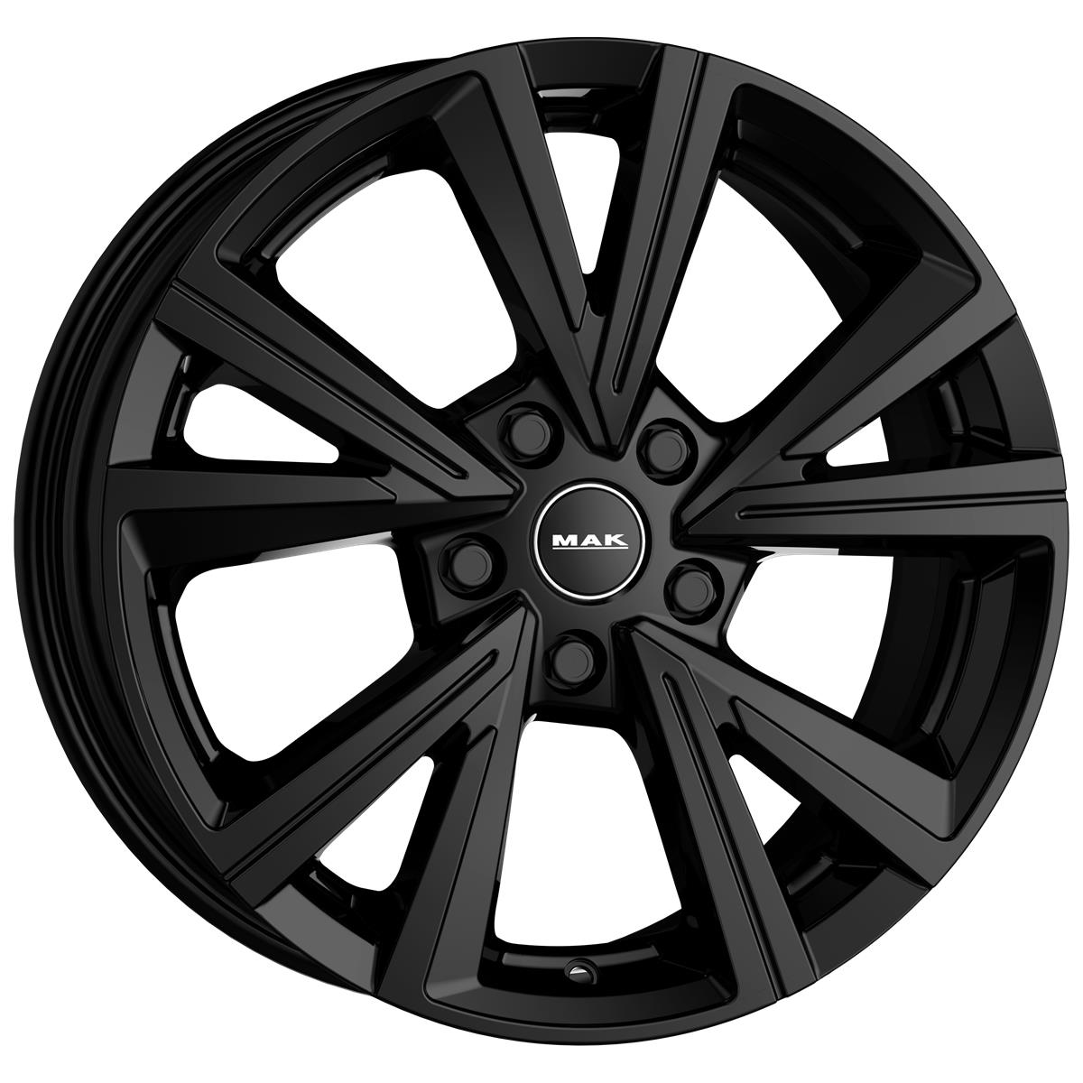 latakko-10260 MAK Qvarz 6x16 5x100 ET35 CB57.1 Gloss Black - Image 1