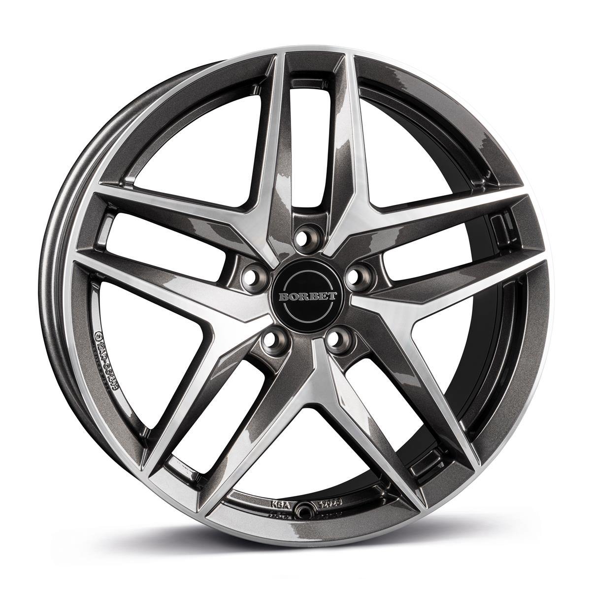 latakko-10836-1 Borbet Z 8x18 5x112 ET43 CB66.6 mistral anthracite glossy polished - Image 1