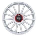 OZ Racing Superturismo Evoluzione WRC 8x18 5x114.3 ET45 CB75 Race White Red Lettering