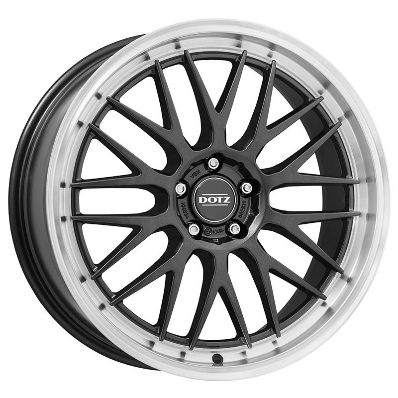 latakko-10996-3 Dotz Bilbao dark 8x18 5x108 ET48 CB65.1 Gunmetal/polished lip - Image 1
