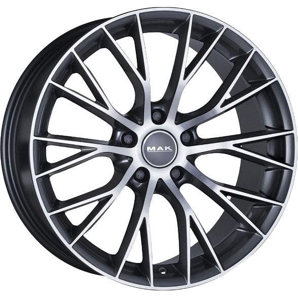 latakko-4079-3 MAK Munchen 8.5x19 5x120 ET18 CB72.6 Gun Met-Mirror Face - Pilt 1