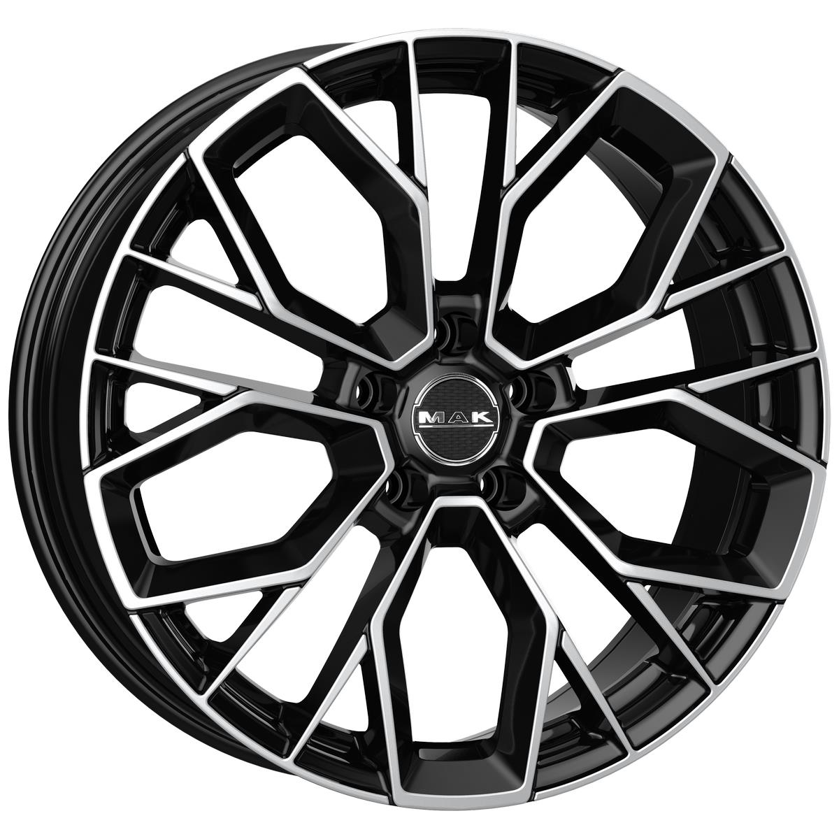 latakko-7521-3 MAK Stilo 8.5x20 5x114.3 ET40 CB76 Black Mirror - Pilt 1