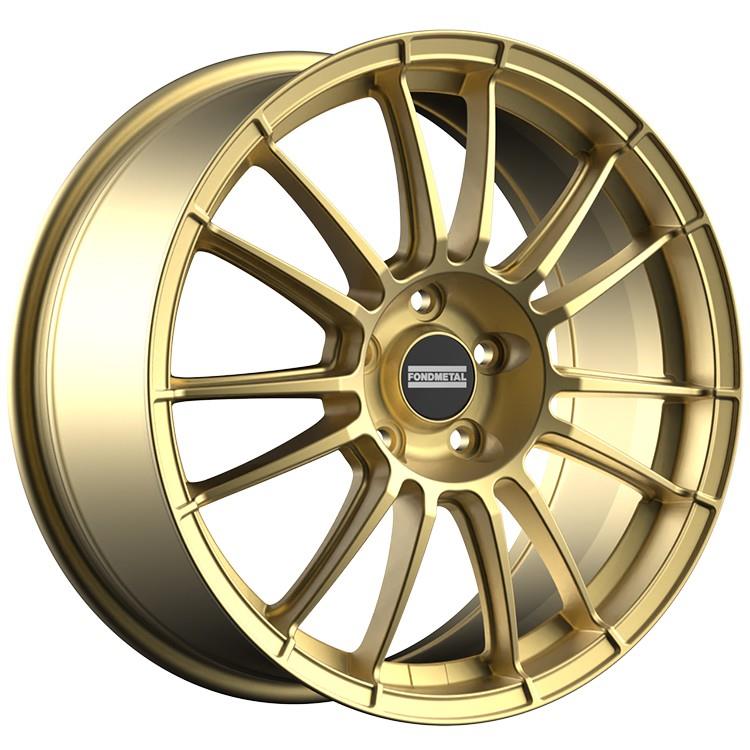 latakko-7551 Fondmetal 9RR 8x18 5x100 ET50 CB56.1 Glossy Gold - Image 1