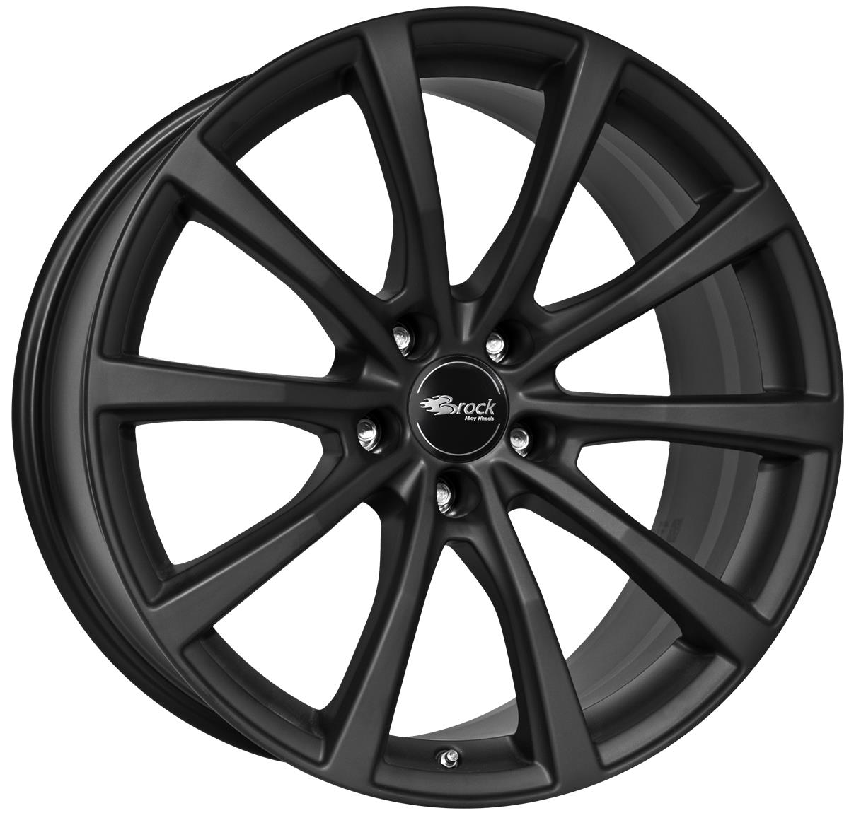 latakko-8188-2 Brock B32 9.5x19 5x108 ET27 CB63.4 Schwarz Klar Matt (SKM) - Image 1
