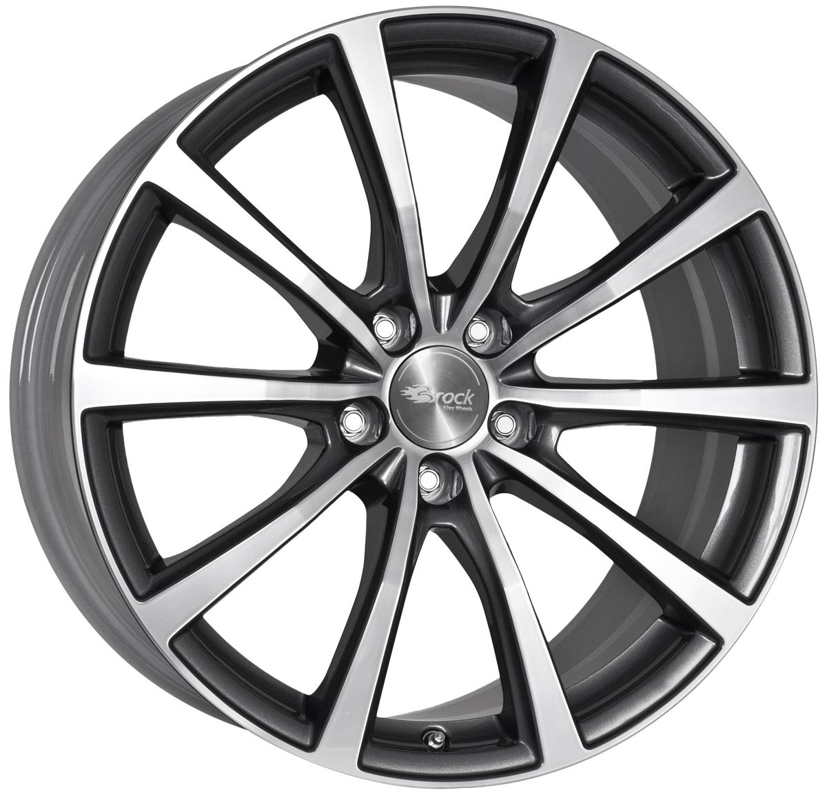 latakko-8189 Brock B32 8.5x19 5x112 ET34 CB66.6 Himalaya Grey Voll-Poliert (HGVP) - Image 1