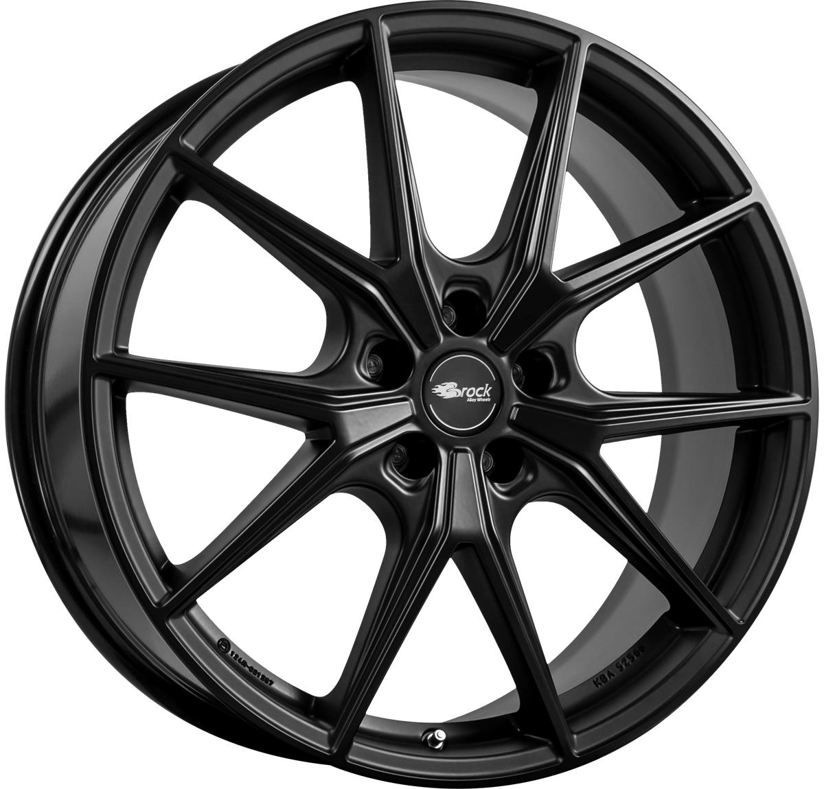latakko-8213 Brock B40 10.5x19 5x120 ET45 CB64.1 Satin Black Matt (SBM) - Image 1