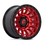 Fuel D834 Cycle 9x20 6x135 ET1 CB87.1 Candy Red With Black Ring