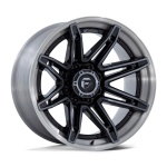 Fuel Fc401 Brawl 12x24 8x165.1 ET-44 CB125.1 Gloss Black With Brushed Gray Tint Face & Lip
