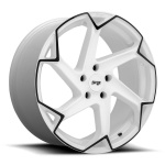 Niche M257 Flash 10.5x20 5x112 ET40 CB66.6 Gloss White With Black