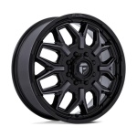 FUEL 1PC D875 FLUX DUALLY GLOSS BLACK BRUSHED FACE W/ GRAY 8.25x20 8x165.1 ET-265 CB121.5 Must