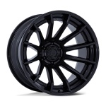 FUEL 1PC FC403 BURN MATTE BLACK W/ GLOSS BLACK LIP 12x22 6x139.7 ET-44 CB106.1 Must