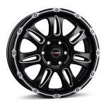 Borbet CW8 8x18 6x120 ET45 CB74.5 black rim window polished matt